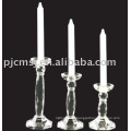 Clear Crystal Candle Holder Glass Candlestick For Table Decorations